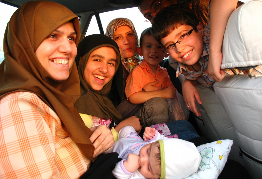 familie mit Baby