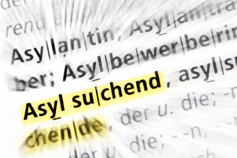 Der Begriff"Asylsuchend" markiert